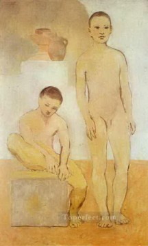 Pablo Picasso Painting - Dos jóvenes 1905 Pablo Picasso